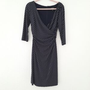 Adrianna Papell Vintage Style Polka Dot Dress 10